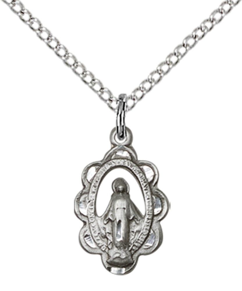 Sterling Silver Miraculous Pendant