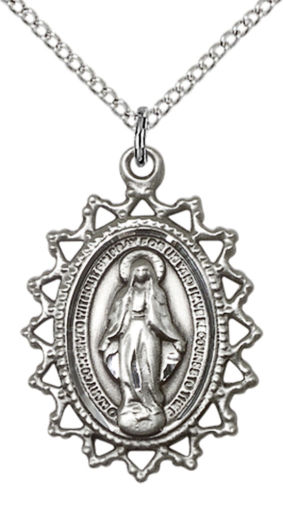 Sterling Silver Miraculous Pendant
