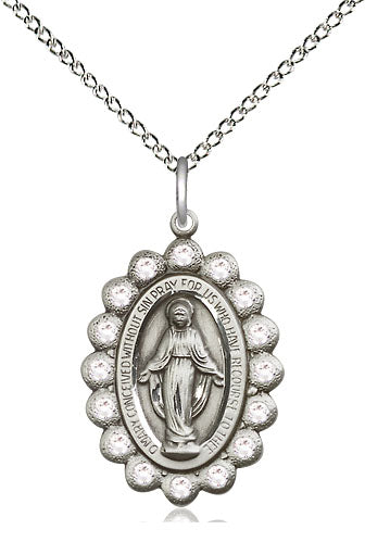 Sterling Silver Miraculous Pendant