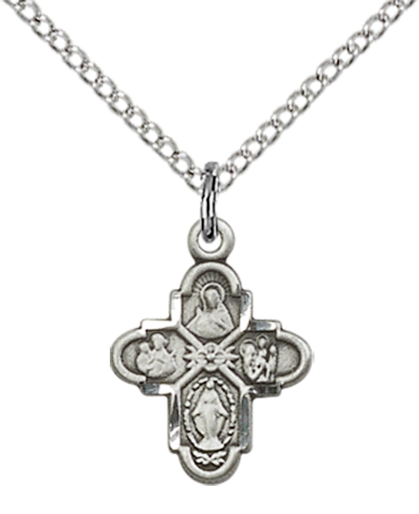 Sterling Silver 4-Way Pendant
