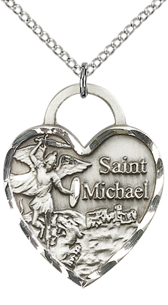 Sterling Silver St. Michael the Archangel Pendant