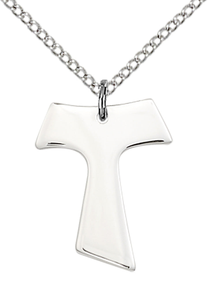 Sterling Silver Tau Cross Pendant