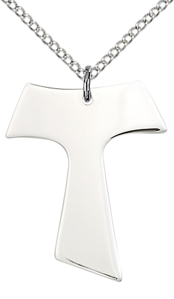 Sterling Silver Tau Cross Pendant