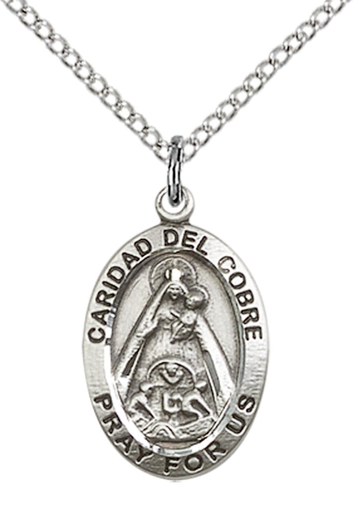 Sterling Silver Caridad Del Cobre Pendant