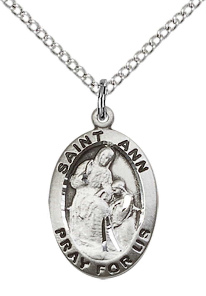 Sterling Silver St. Ann Pendant