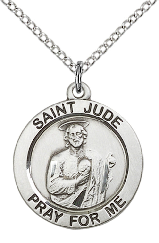 Sterling Silver St. Jude Pendant