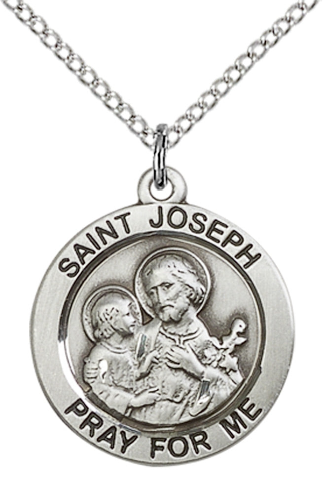 Sterling Silver St. Joseph Pendant