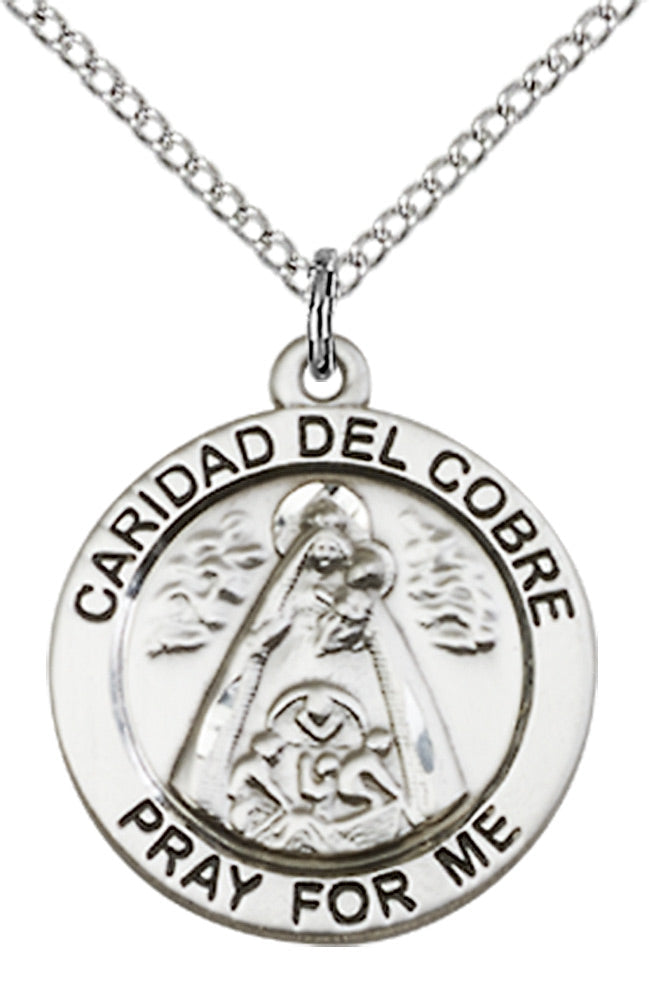 Sterling Silver Caridad Del Cobre Pendant