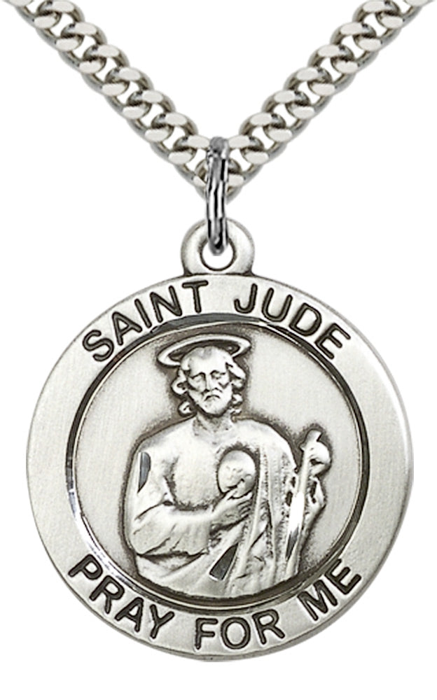 Sterling Silver St. Jude Pendant