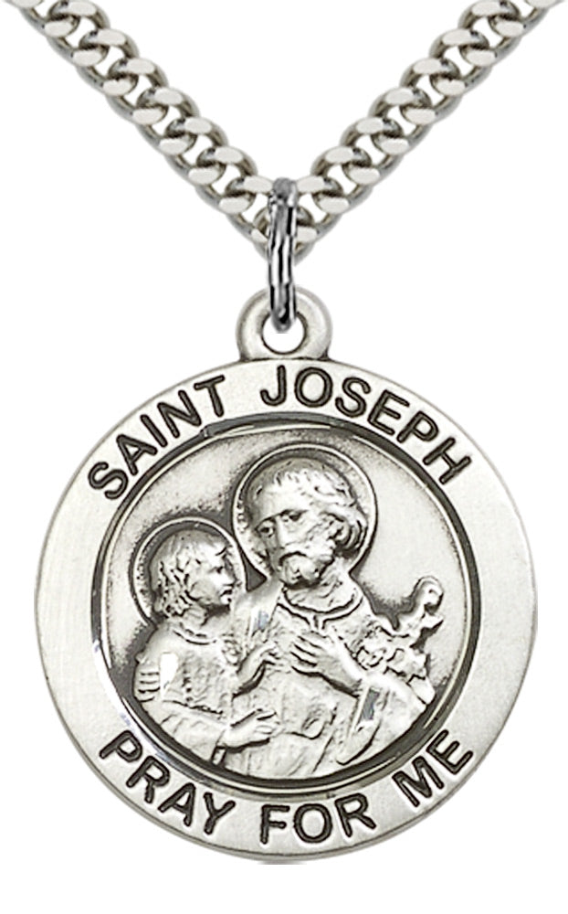Sterling Silver St. Joseph Pendant