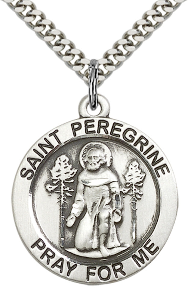Sterling Silver St. Peregrine Pendant