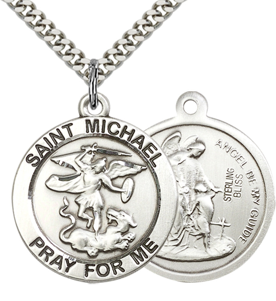 Sterling Silver St. Michael the Archangel Pendant
