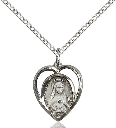 Sterling Silver St. Theresa Pendant