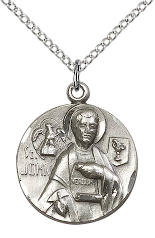 Sterling Silver St. John the Evangelist Pendant