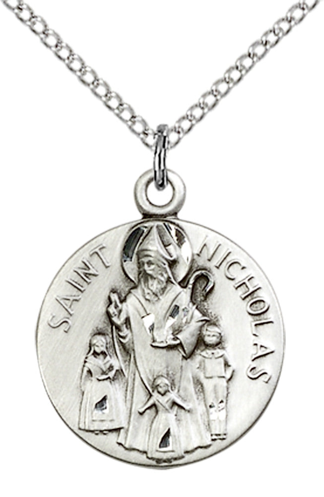 Sterling Silver St. Nicholas Pendant