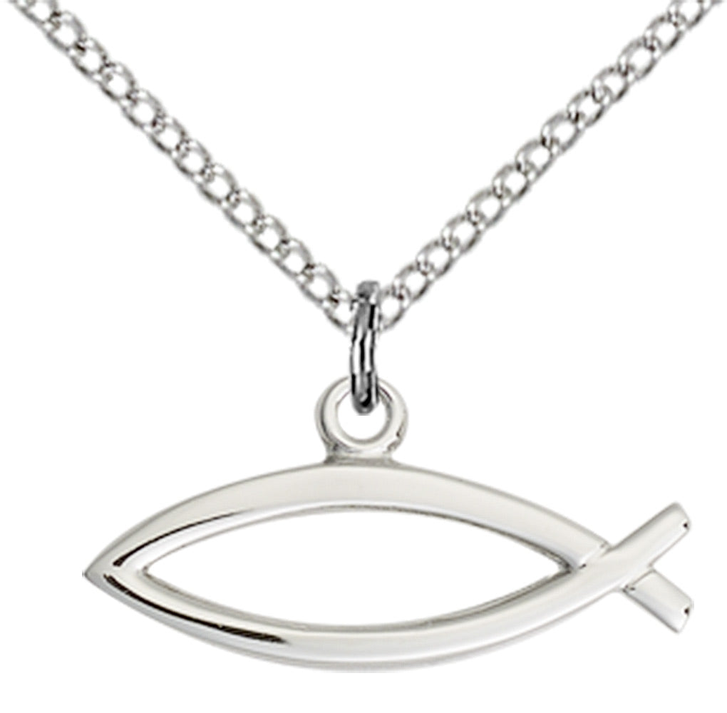 Sterling Silver Fish Pendant