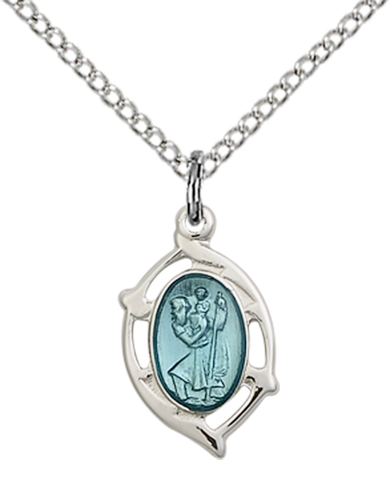 Sterling Silver St. Christopher Pendant