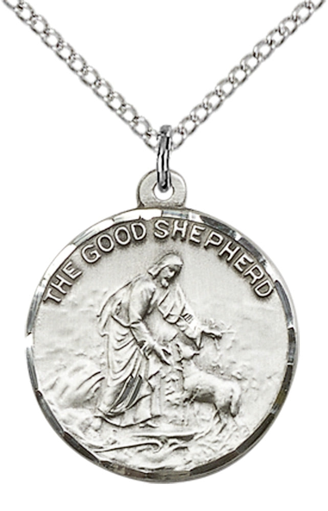 Sterling Silver Good Shepherd Pendant