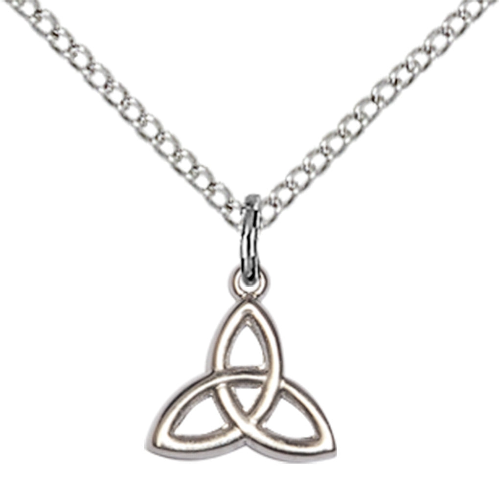 Sterling Silver Trinity Irish Knot Pendant