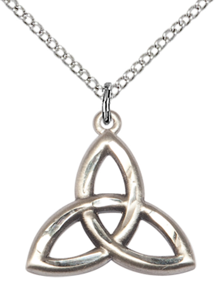 Sterling Silver Trinity Irish Knot Pendant