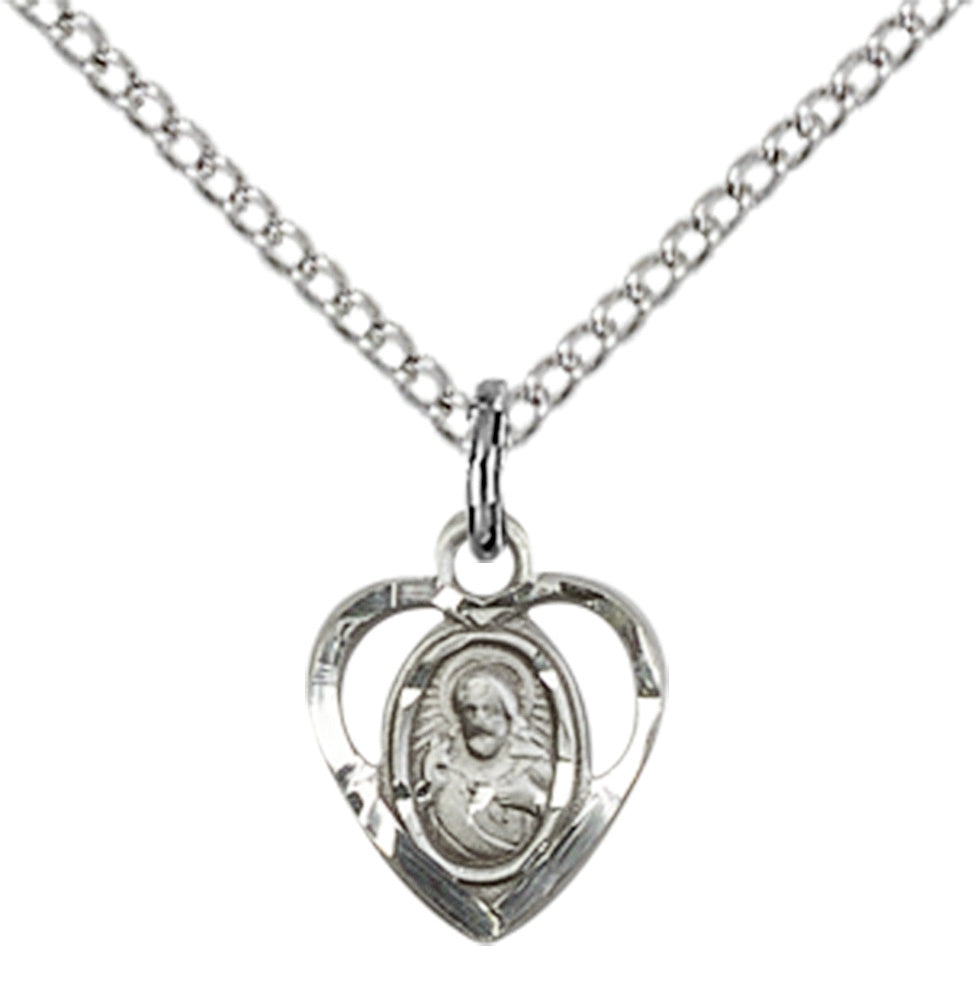 Sterling Silver Scapular Pendant