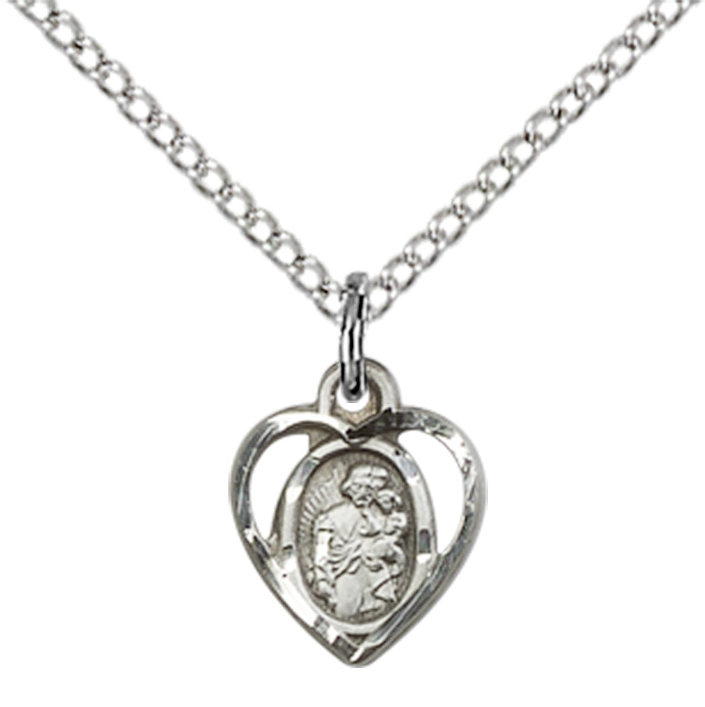 Sterling Silver St. Joseph Pendant