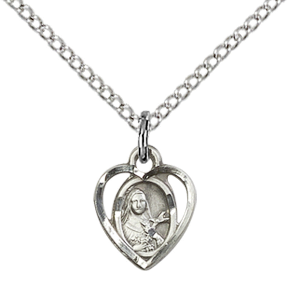 Sterling Silver St. Theresa Pendant