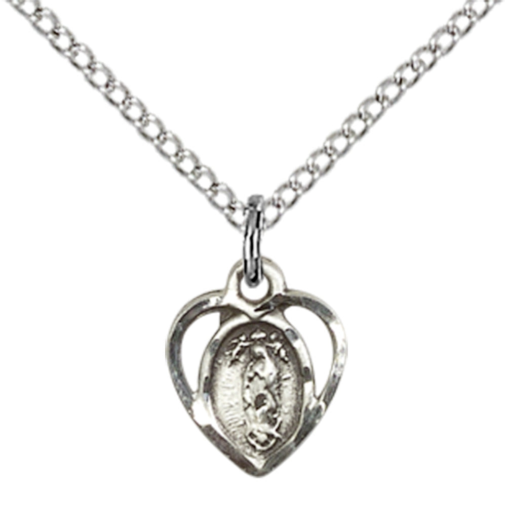 Sterling Silver O/L of La Salette Pendant