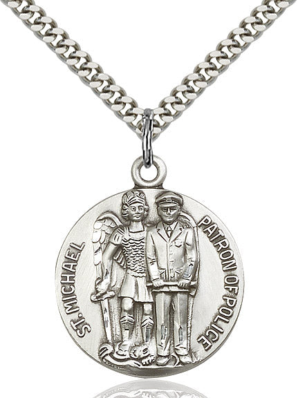 Sterling Silver St. Michael the Archangel Pendant