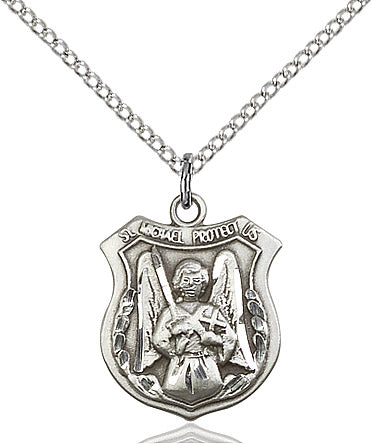 Sterling Silver St. Michael the Archangel Pendant