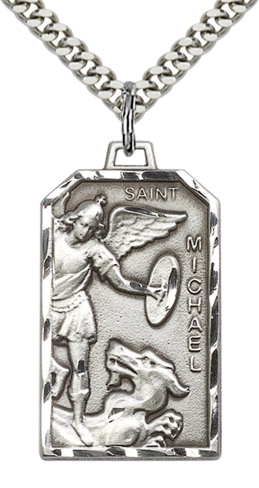 Sterling Silver St. Michael the Archangel Pendant