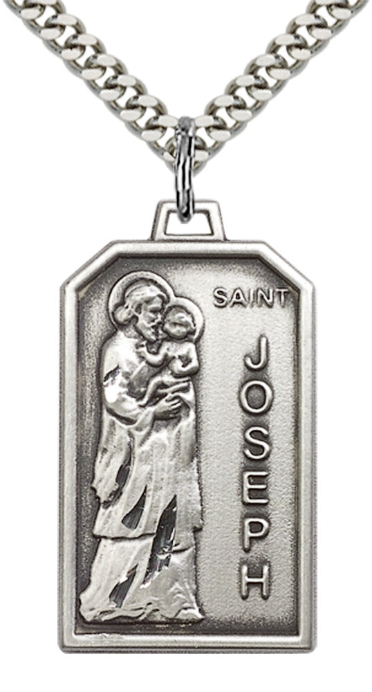 Sterling Silver St. Jospeh Pendant