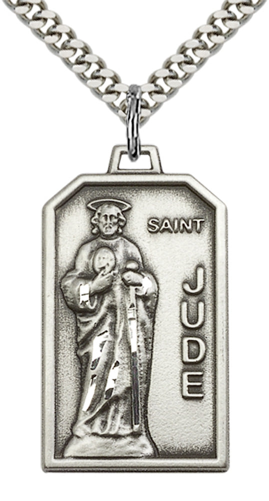 Sterling Silver St. Jude Pendant