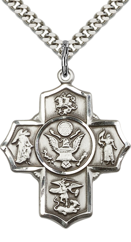Sterling Silver 5-Way / Army Pendant