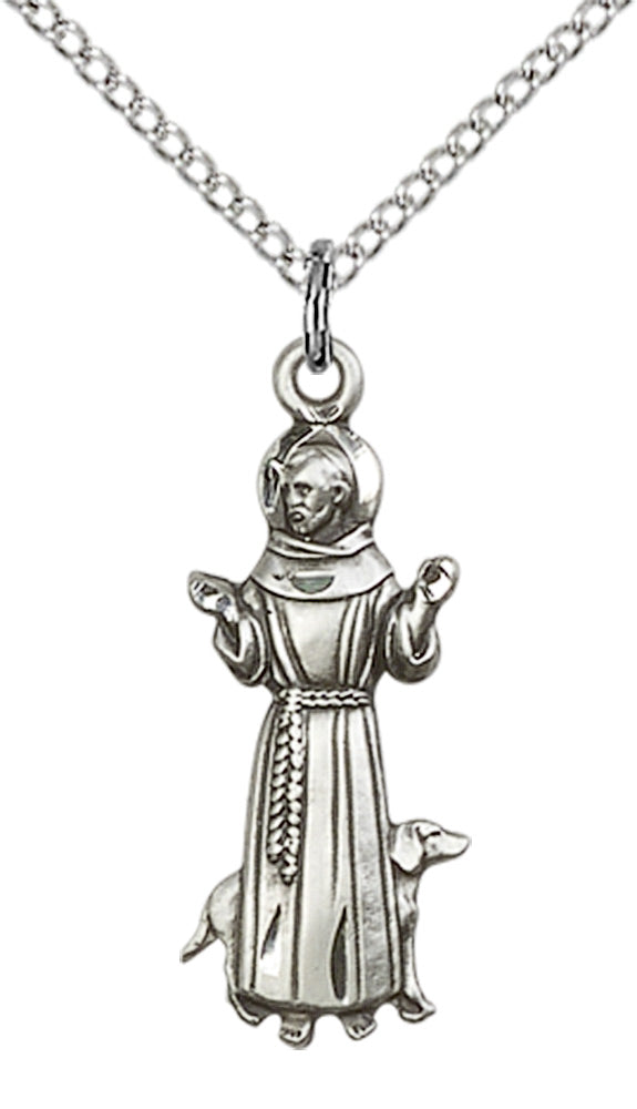 Sterling Silver St. Francis Pendant