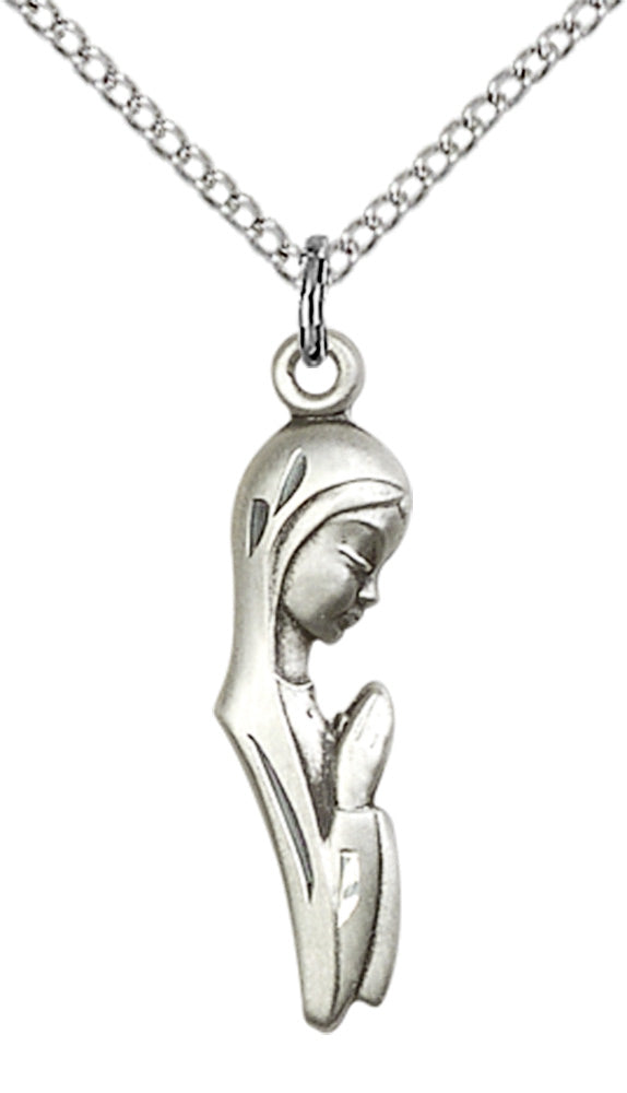 Sterling Silver Madonna Pendant