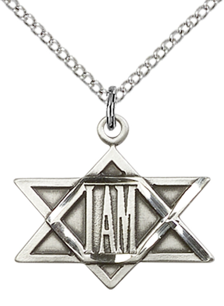 Sterling Silver I Am Star Pendant