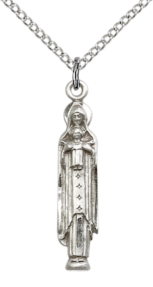 Sterling Silver Madonna & Child Pendant