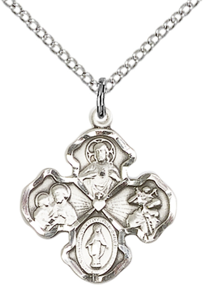 Sterling Silver 4-Way Pendant