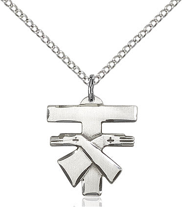 Sterling Silver Franciscan Cross Pendant