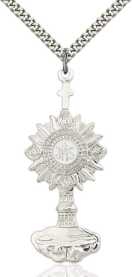 Sterling Silver Monstrance Pendant