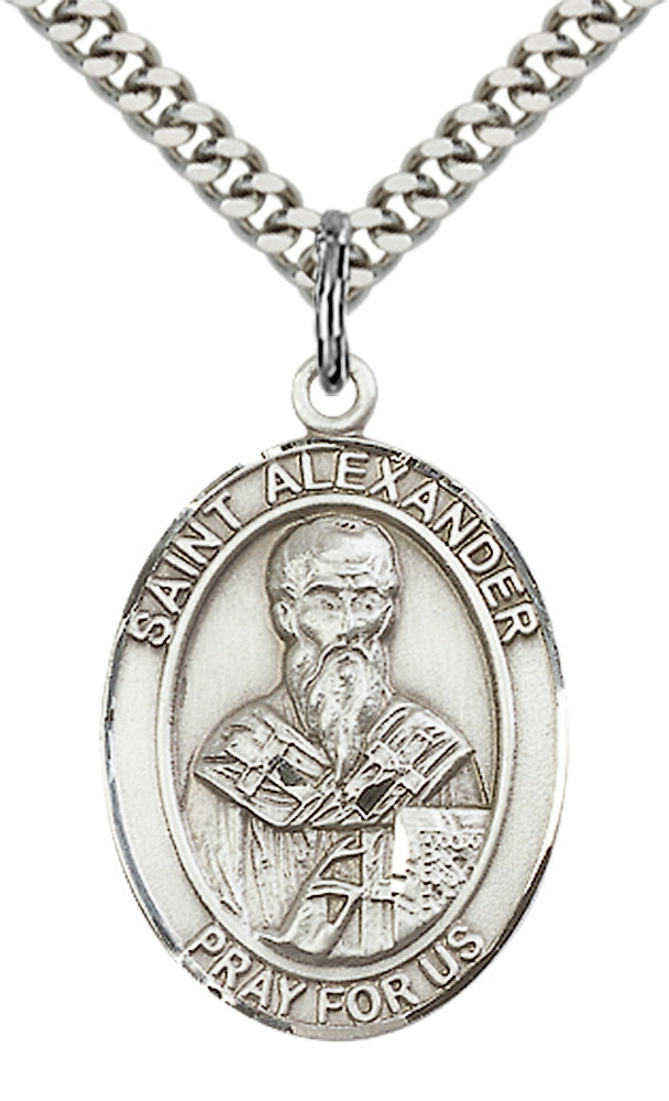 Sterling Silver St. Alexander Sauli Pendant