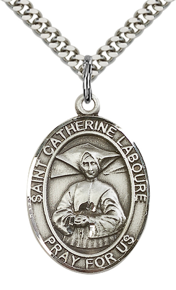 Sterling Silver St. Catherine Laboure Pendant