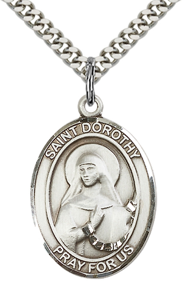 Sterling Silver St. Dorothy Pendant