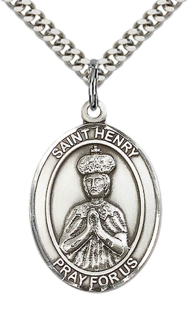 Sterling Silver St. Henry II Pendant