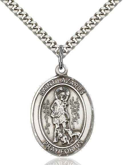 Sterling Silver St. Lazarus Pendant
