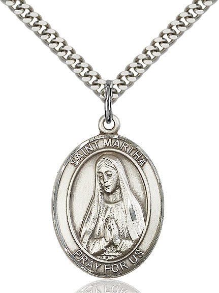 Sterling Silver St. Martha Pendant