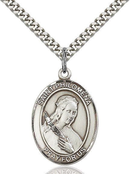 Sterling Silver St. Philomena Pendant