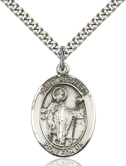 Sterling Silver St. Richard Pendant