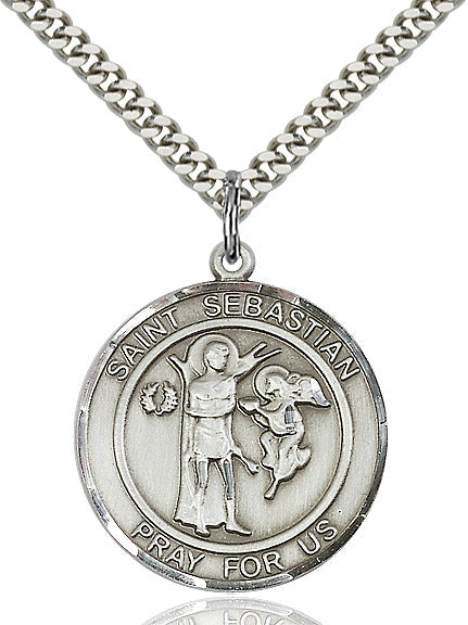 Sterling Silver St. Sebastian Pendant